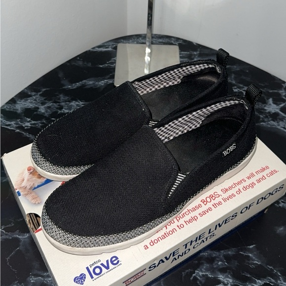 Skechers Women's Bobs-Flexpadrille Hi-Pleasant Harmony Espadrille Size 8.5 Black - Picture 5 of 9